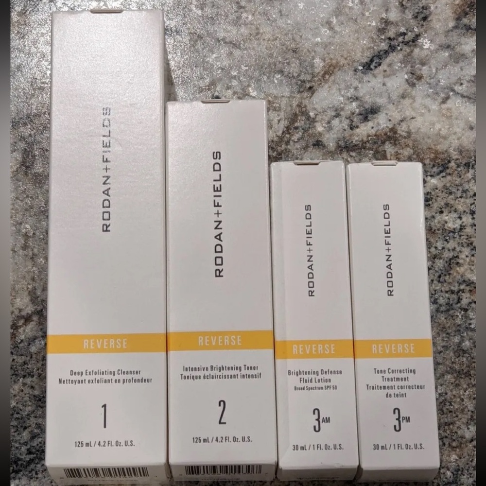 Rodan + Fields Reverse Regimen Cleanser Toner Treatment Lotion FULL SIZE 12/2026